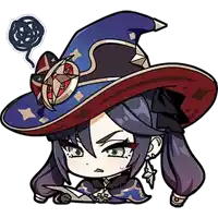 a cartoon illustration of a girl wearing a witch hat .