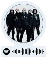a picture of a band with a spotify icon