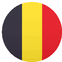 a circle with a yellow and red stripe on it