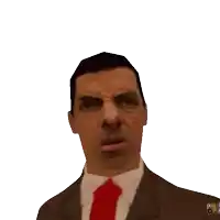 a man in a suit and tie has a badge on his chest