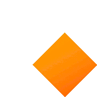 an orange diamond on a white background