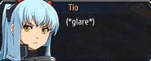 a picture of a girl with the name tio on the top