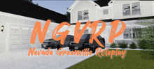 a nevada greenville roleplay advertisement with cars parked in front of a house