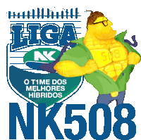 a logo for liga nk 508 with a corn on the cob on it