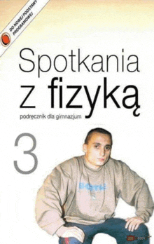 a book called spotkania z fizyka has a man on the cover