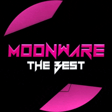 a logo for moonware the fest with a pink circle around it