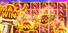 a screenshot of a slot machine with a max win sign .