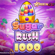 a game called sugar rush 1000 has a rocket filled with candy