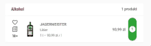 a bottle of jagermeister liquor is displayed on a webpage