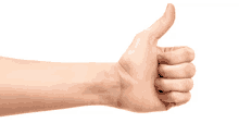 a person 's hand is giving a thumbs up sign