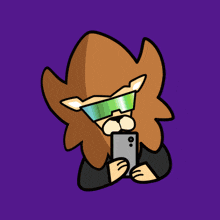 a cartoon of a lion wearing sunglasses and the word banger above him