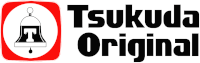 a logo for tsukuuda original with a bell on it