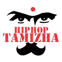 a logo for hip hop tamizha with a mustache