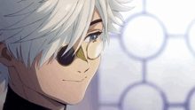 a close up of a person wearing sunglasses