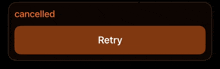 a button that says retry on it