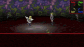a screenshot of a video game shows the character eager being angry and the character happy being scared