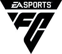 a logo for ea sports shows a triangle and the letter f