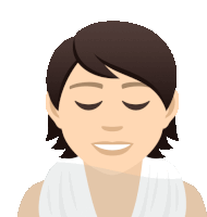 an illustration of a woman with her eyes closed