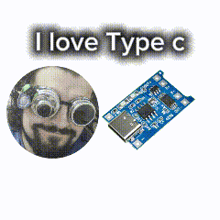 a picture of a man wearing goggles and the words i love type c on top