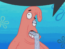 patrick star from spongebob squarepants is crying