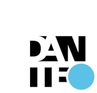 a black and blue logo that says dan iio