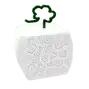 a white box with a green shamrock on it .