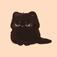 a drawing of a black cat with the name mowecka on the bottom