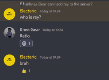 knee gear can i add rey to the server ?