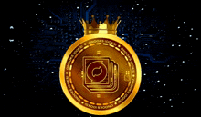 a gold coin with a crown on top of it that says onooks