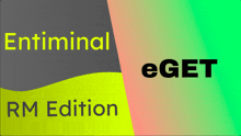 a yellow and purple sign that says ' entminal rm edition '