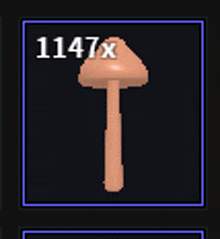 a picture of a mushroom with 1147x written on it