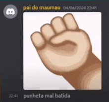 a picture of a fist with the words pai do maumau on it