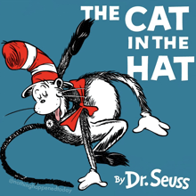 a book cover for the cat in the hat