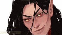 a close up of a person 's face with the word xeno written in the bottom right corner