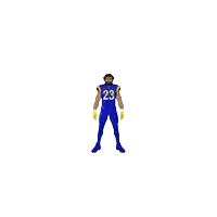 a drawing of a football player named kyren williams for the la rams