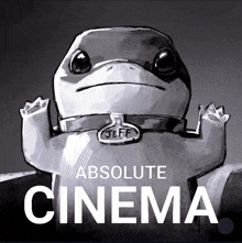 a black and white drawing of a frog with the name jeff on it