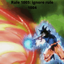 a picture of a cartoon character with the words rule 1005 ignore rule 1004 above him