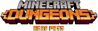 the logo for minecraft dungeons hero pass