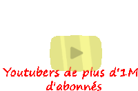 a youtube logo with the words youtubers de plus d' 1m d' abonnées