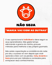 a poster that says " maria vai com as outras " on the top