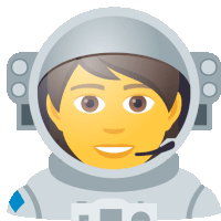 an illustration of a man in an astronaut 's helmet