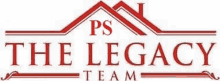 the logo for the ps the legacy team is a red logo with a roof .