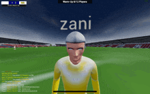 zani is the name displayed on the screen