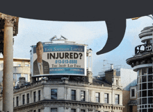 a billboard for a southside lawyer says injured on it