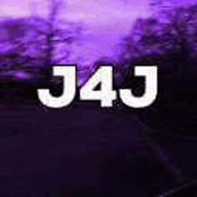 a purple background with the word j4j on it