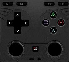 a video game controller with the l1 and l2 buttons visible