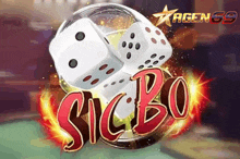 a dice game called sic bo is being played on a table