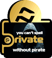 a sticker that says " you can 't spell private without pirate "