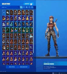 renegade raider is a female character in fortnite and has a lot of skins .