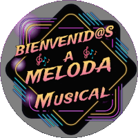 a neon sign that says bienvenidos @ s melodia musical